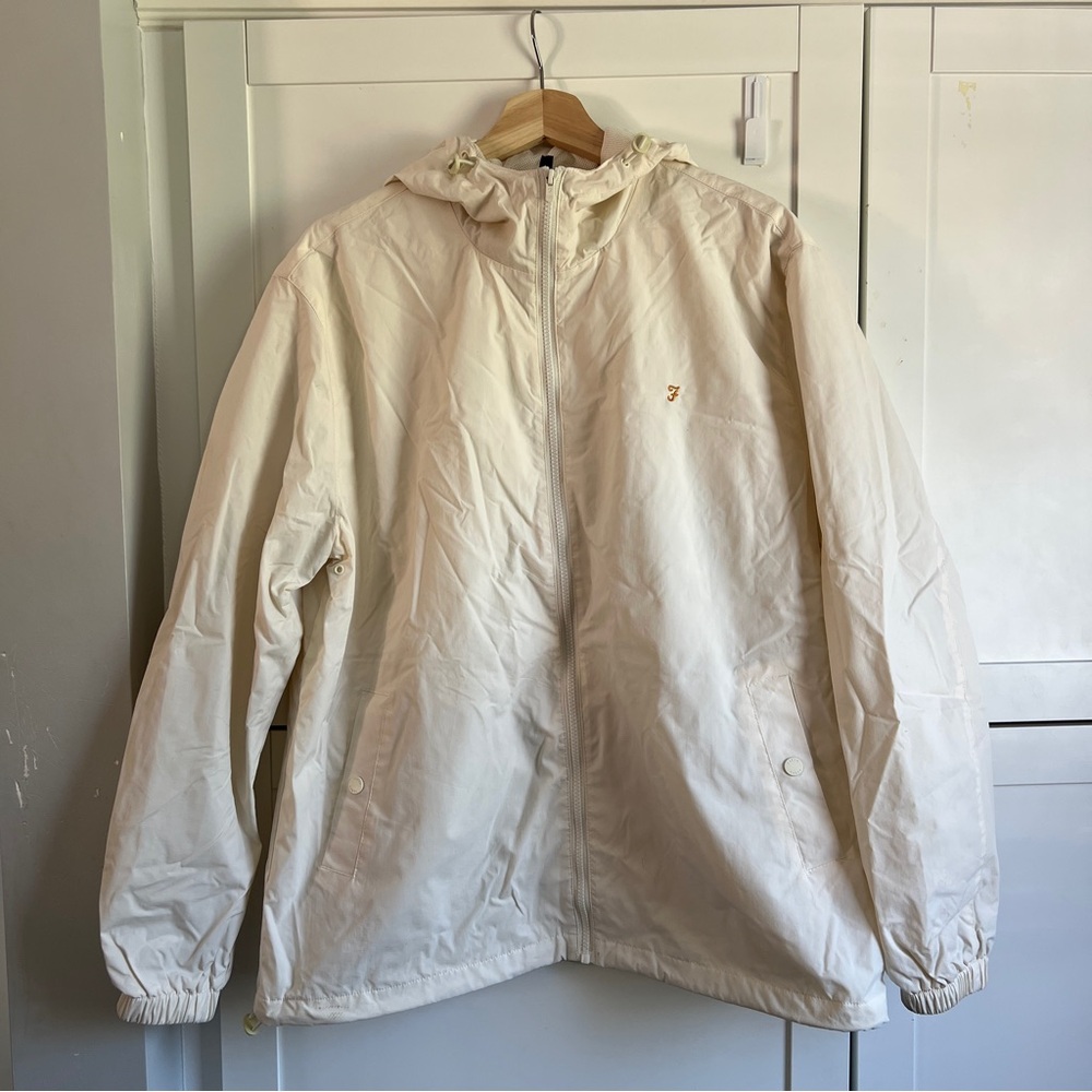 FARAH NEWBERN JACKET  WHITE CASUAL INDIE MOD FOOTBALL CASUALS MENS XL